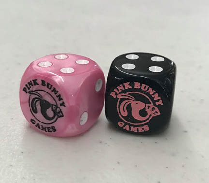 Pink Bunny Games D6 die